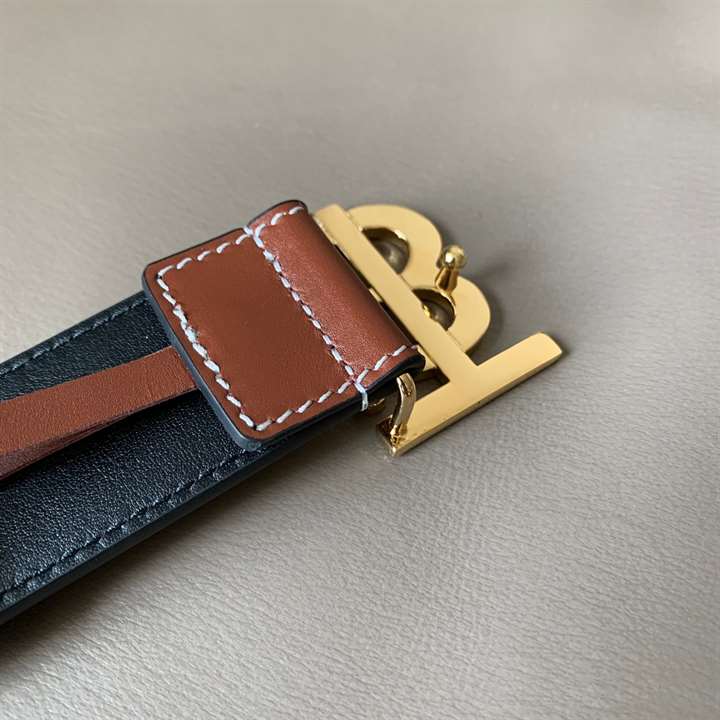 BURBERRY MONOGRAM MOTIF BUCKLE BELT - B32
