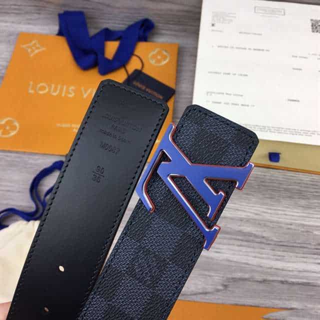 LOUIS VUITTON INITIALES 40MM REVERSIBLE DAMIER INFINI LEATHER BELT - B84