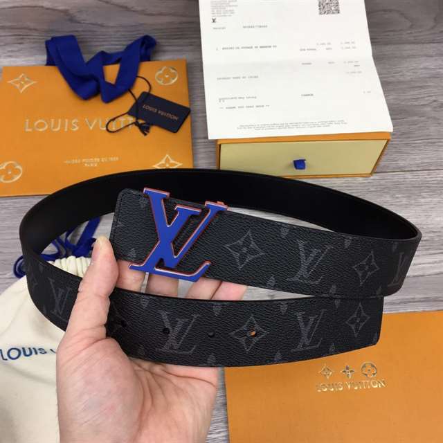 LOUIS VUITTON INITIALES 40MM REVERSIBLE MONOGRAM CANVAS BELT - B83