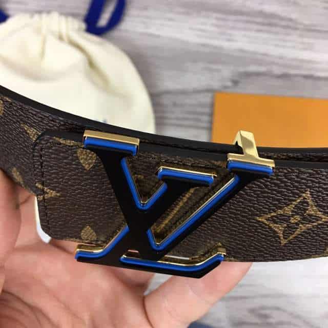 LOUIS VUITTON X NBA 3 STEPS 40MM REVERSIBLE MONOGRAM CANVAS BELT - B114