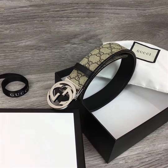 GUCCI GG SUPREME BELT WITH G BUCKLE - B37