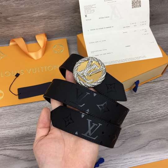 LOUIS VUITTON LV CIRCLE PLATE 35MM REVERSIBLE BELT - B155