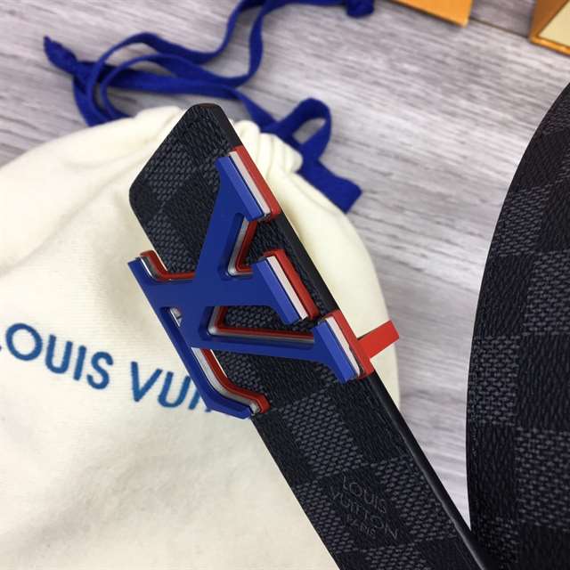 LOUIS VUITTON INITIALES 40MM REVERSIBLE DAMIER INFINI LEATHER BELT - B87