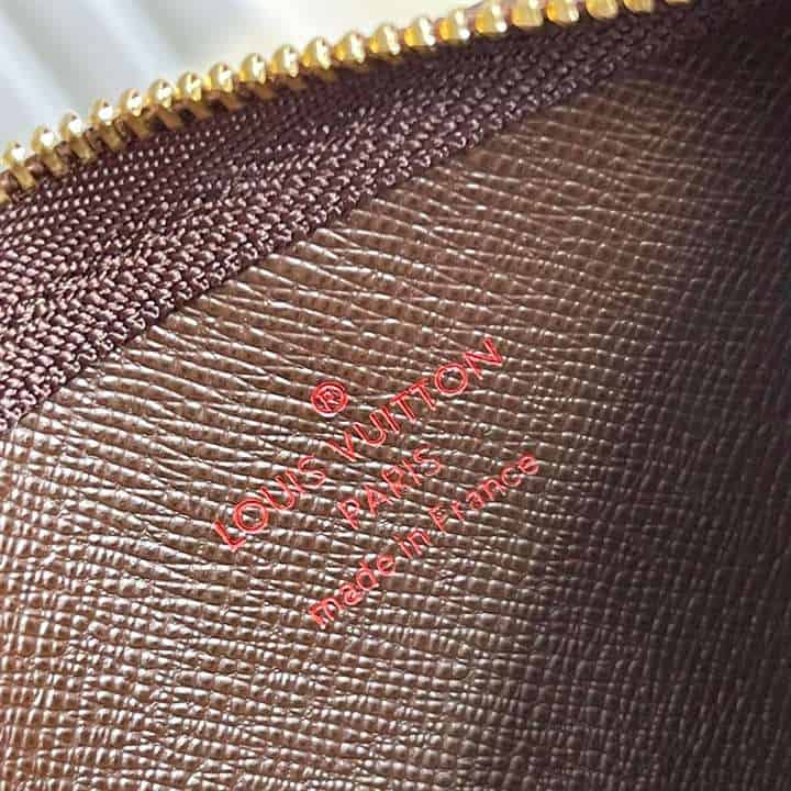 M62650 Louis Vuitton Key Pouch Damier Ebene Coated Canvas In Brown - RRG055