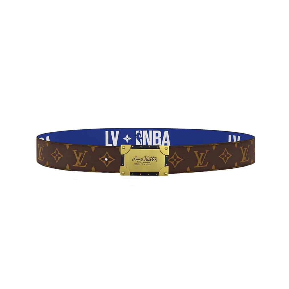 LOUIS VUITTON X NBA 3 STEPS 40MM REVERSIBLE MONOGRAM CANVAS BELT - B101