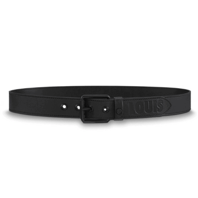 LOUIS VUITTON DARK INFINITY LEATHER VOYAGER 35MM BELT - B157
