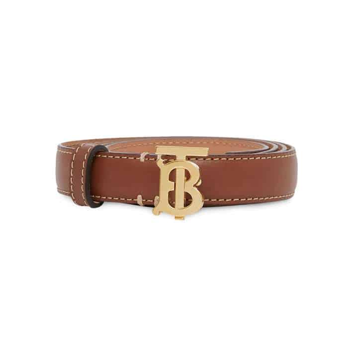 BURBERRY MONOGRAM MOTIF BUCKLE BELT - B32