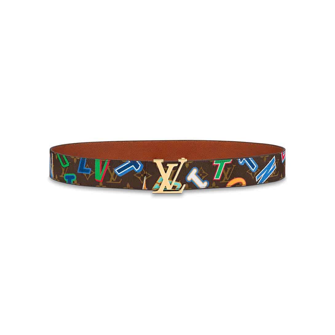 LOUIS X NBA LV INITIALES 40MM REVERSIBLE BELT MONOGRAM CANVAS CALF LEATHER REVERSE - B75