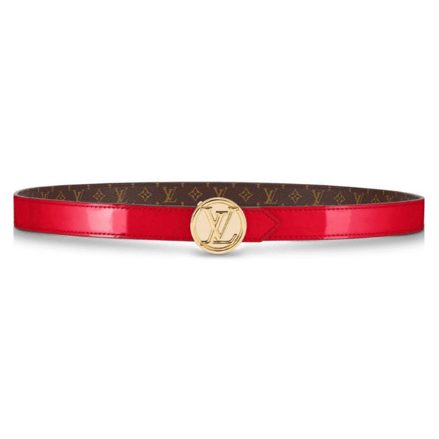 LV CIRCLE REVERSIBLE BELT - B146