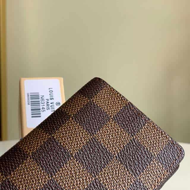 Louis Vuitton Pocket Organizer Coated Canvas Calf Leather Lining N63145 - RRG044