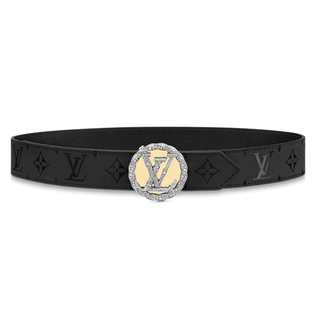 LOUIS VUITTON LV CIRCLE PLATE 35MM REVERSIBLE BELT - B155