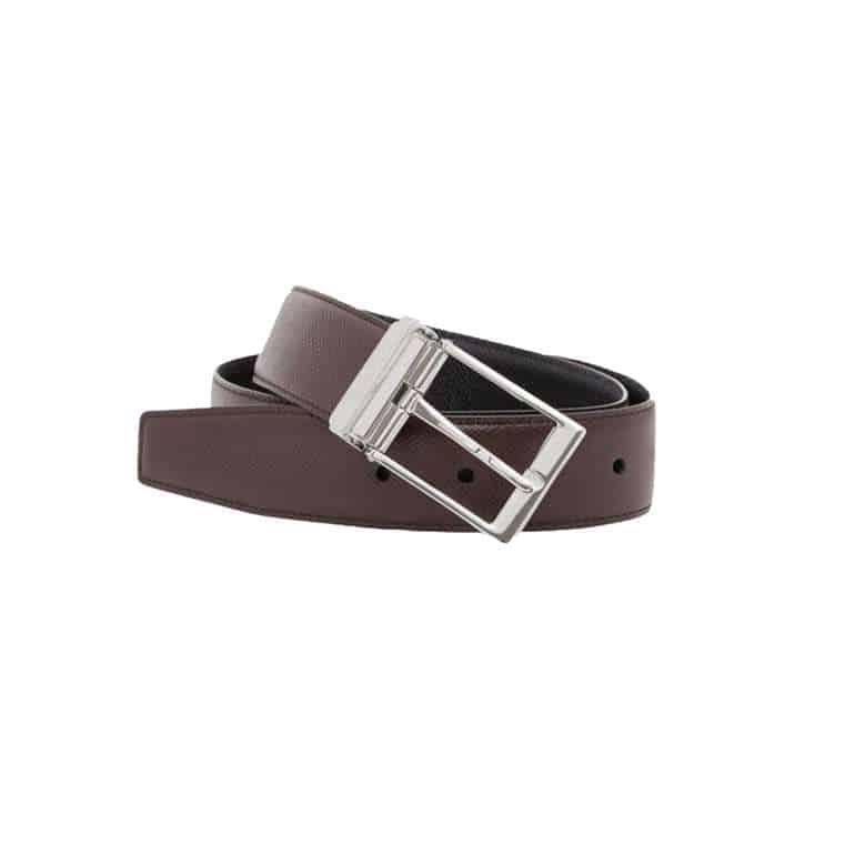 BURBERRY GRAINY REVERSIBLE LEATHER BELT - B30