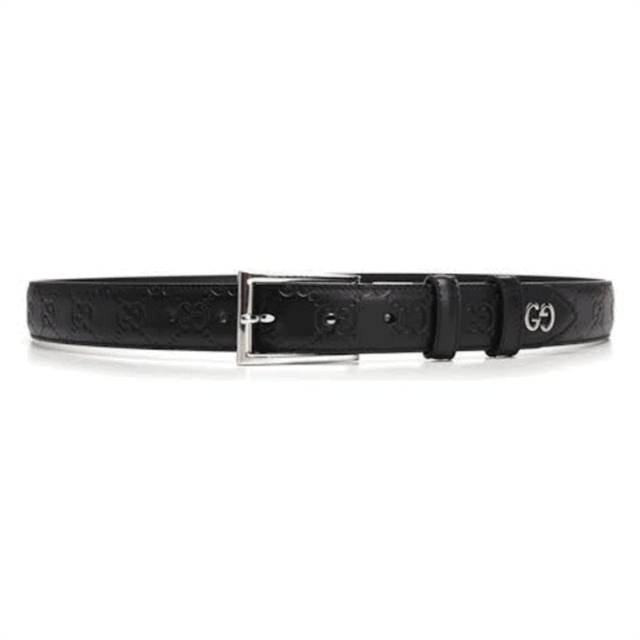 GUCCI SIGNATURE BELT WITH GG DETAIL - B35