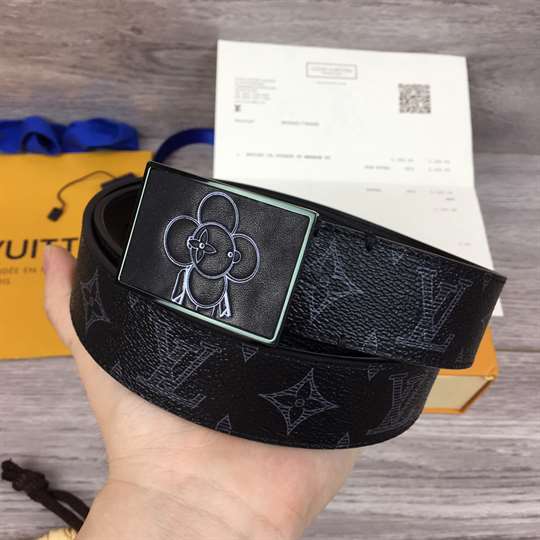LOUIS VUITTON BELT METROPOLE MONOGRAM VIVIENNE ECLIPSE BLACK - B131