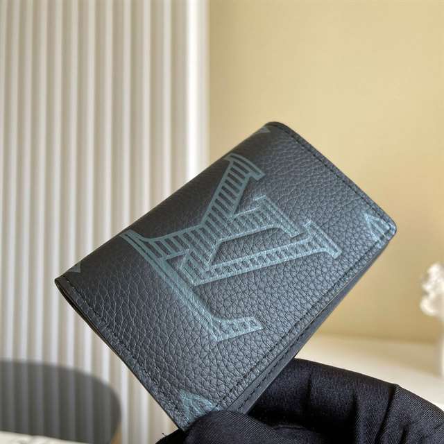 Louis Vuitton Pocket Organizer Taurillon Shadow Leather M80038 - RRG025