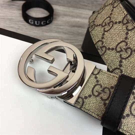 GUCCI GG SUPREME BELT WITH G BUCKLE - B37