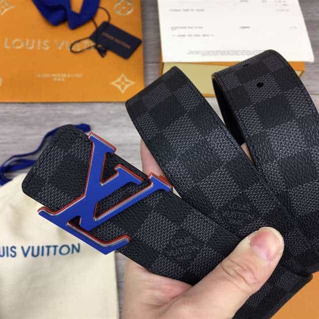 LOUIS VUITTON INITIALES 40MM REVERSIBLE DAMIER INFINI LEATHER BELT - B87