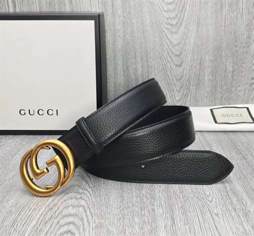 GUCCI MEN'S INTERLOCKING GG REVERSIBLE LEATHER BELT - B47
