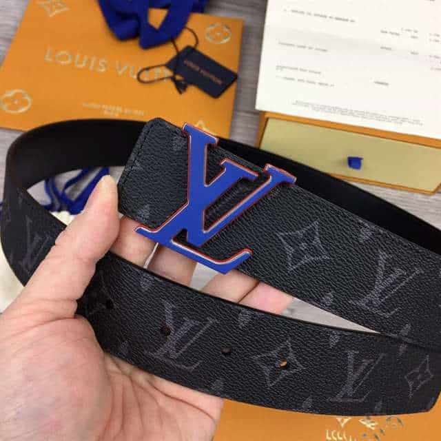 LOUIS VUITTON INITIALES 40MM REVERSIBLE MONOGRAM CANVAS BELT - B83