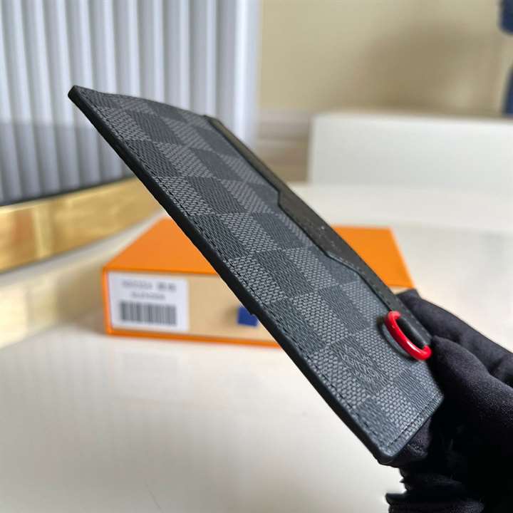 N60354 Louis Vuitton Utility Coin Holder Damier Graphite Coated Canvas - RRG054