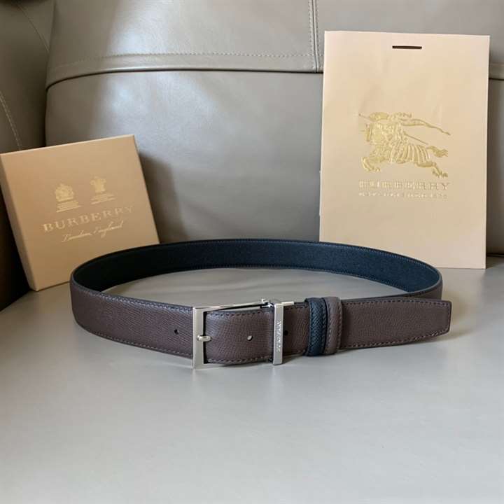 BURBERRY GRAINY REVERSIBLE LEATHER BELT - B30