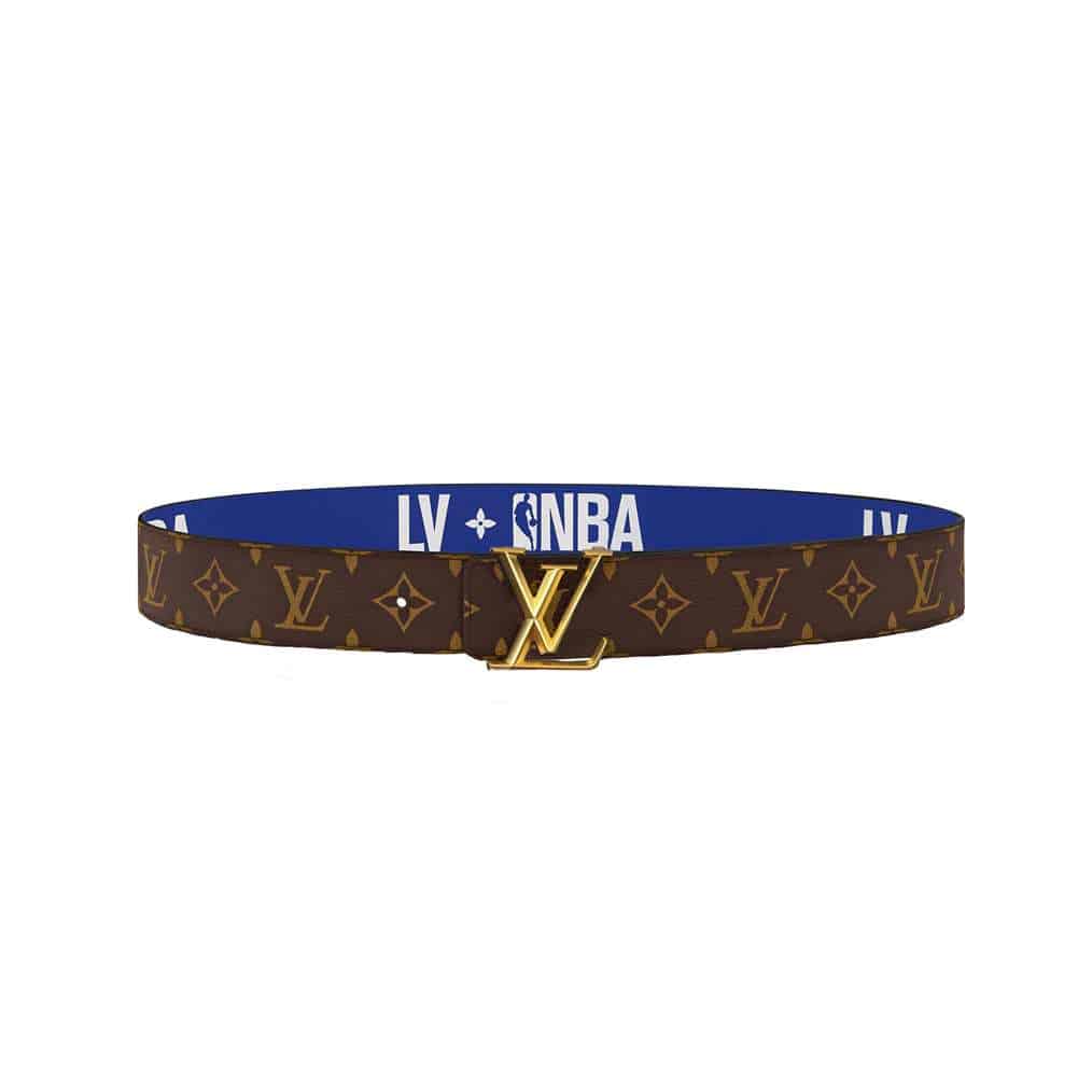 LOUIS VUITTON X NBA 3 STEPS 40MM REVERSIBLE MONOGRAM CANVAS BELT - B99