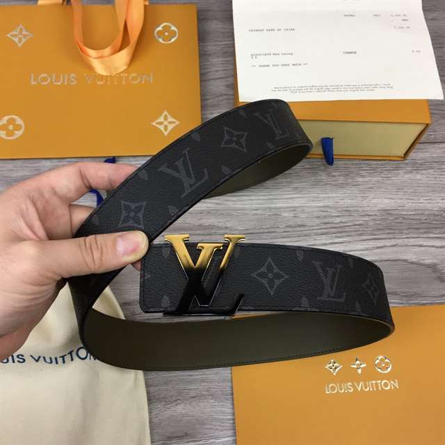 LOUIS VUITTON INITIALES 40MM REVERSIBLE MONOGRAM CANVAS BELT - B93