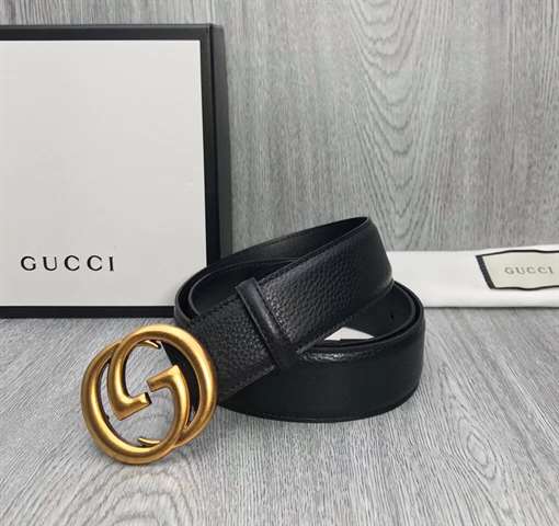 GUCCI MEN'S INTERLOCKING GG REVERSIBLE LEATHER BELT - B47