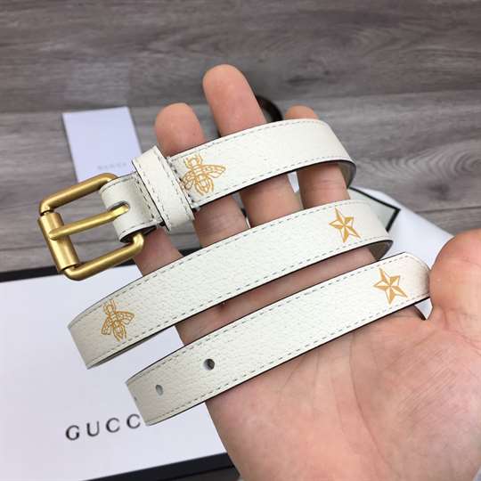 GUCCI BELT WITH BEES AND STARS PRINT - B34