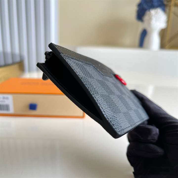 N60354 Louis Vuitton Utility Coin Holder Damier Graphite Coated Canvas - RRG054