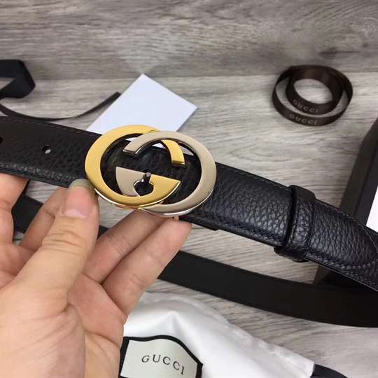 GUCCI BELT WITH INTERLOCKING G BUCKLE - B36
