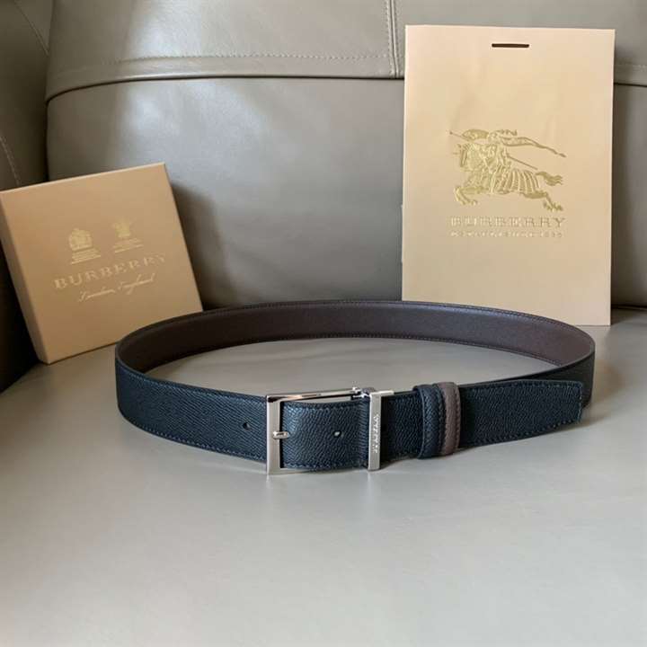 BURBERRY GRAINY REVERSIBLE LEATHER BELT - B30
