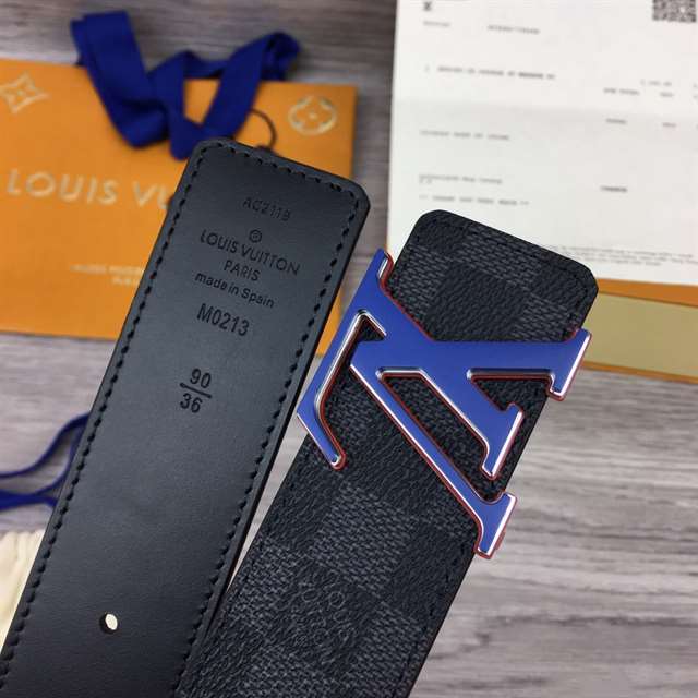 LOUIS VUITTON INITIALES 40MM REVERSIBLE DAMIER INFINI LEATHER BELT - B87