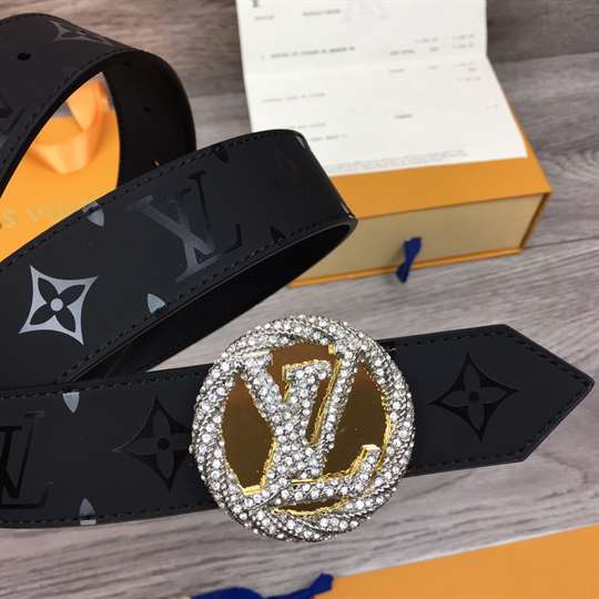 LOUIS VUITTON LV CIRCLE PLATE 35MM REVERSIBLE BELT - B155