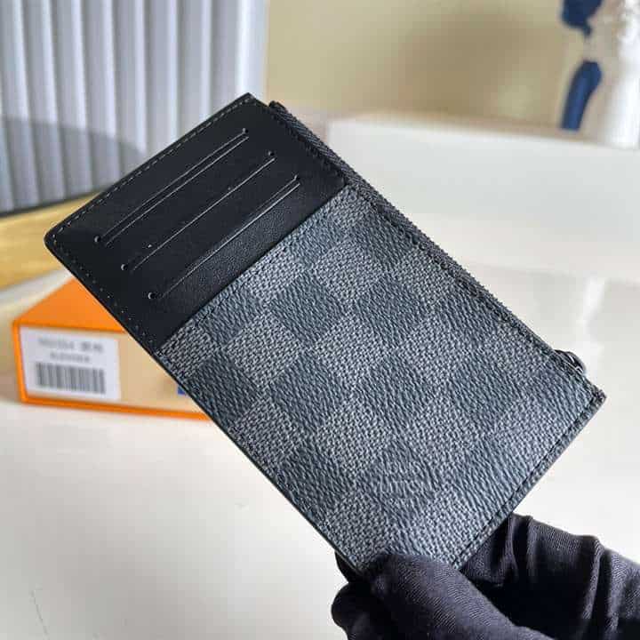 N60354 Louis Vuitton Utility Coin Holder Damier Graphite Coated Canvas - RRG054