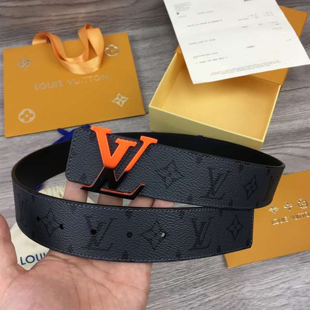 LOUIS VUITTON INITIALES 40MM REVERSIBLE MONOGRAM CANVAS BELT - B90