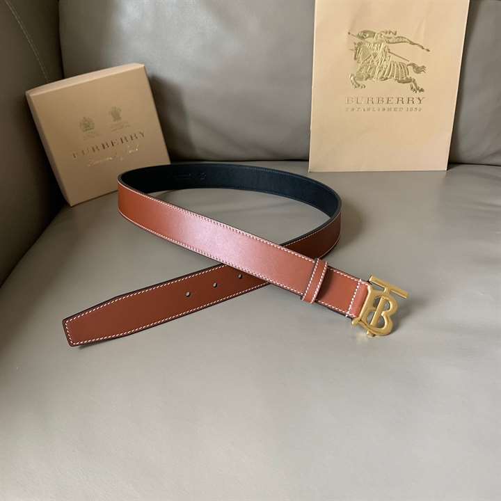 BURBERRY MONOGRAM MOTIF BUCKLE BELT - B32