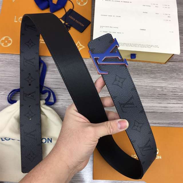 LOUIS VUITTON INITIALES 40MM REVERSIBLE MONOGRAM CANVAS BELT - B86