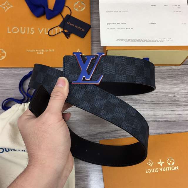 LOUIS VUITTON INITIALES 40MM REVERSIBLE DAMIER INFINI LEATHER BELT - B84