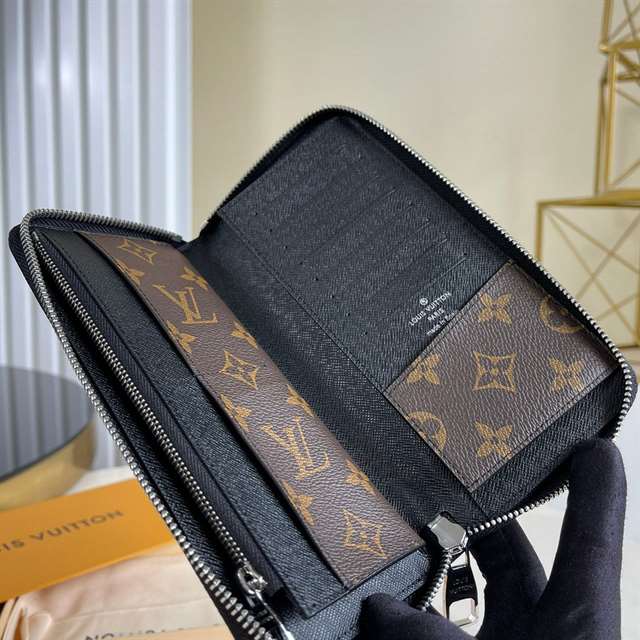 Louis Vuitton Zippy Wallet Vertical Monogram Macassar Canvas M60109 - RRG069