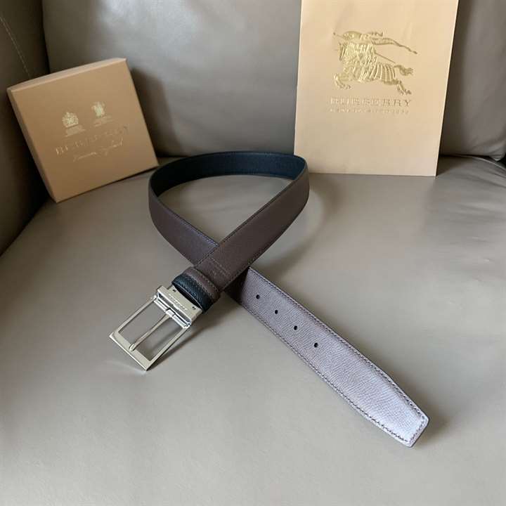 BURBERRY GRAINY REVERSIBLE LEATHER BELT - B30