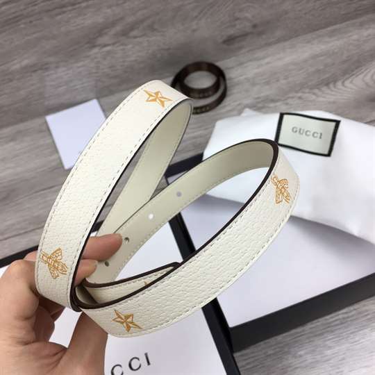 GUCCI BELT WITH BEES AND STARS PRINT - B34