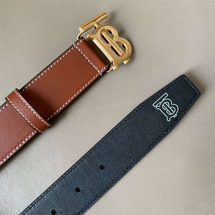 BURBERRY MONOGRAM MOTIF BUCKLE BELT - B32