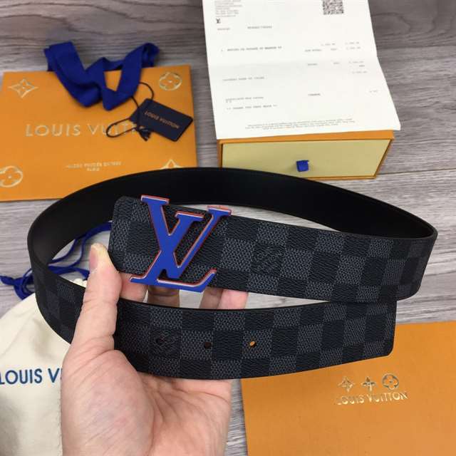 LOUIS VUITTON INITIALES 40MM REVERSIBLE DAMIER INFINI LEATHER BELT - B87
