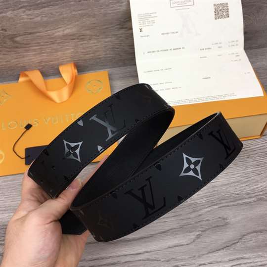 LOUIS VUITTON LV CIRCLE PLATE 35MM REVERSIBLE BELT - B155