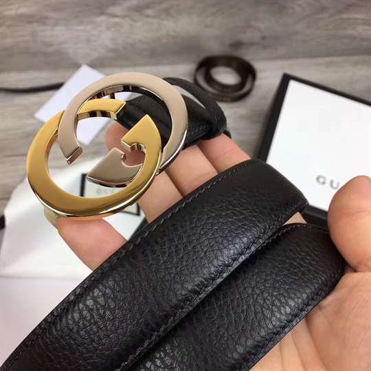 GUCCI BELT WITH INTERLOCKING G BUCKLE - B36