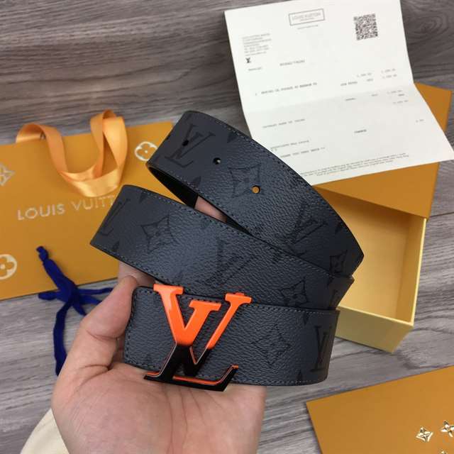 LOUIS VUITTON INITIALES 40MM REVERSIBLE MONOGRAM CANVAS BELT - B90