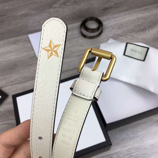 GUCCI BELT WITH BEES AND STARS PRINT - B34