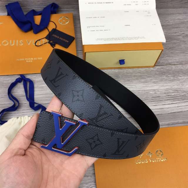 LOUIS VUITTON INITIALES 40MM REVERSIBLE MONOGRAM CANVAS BELT - B86