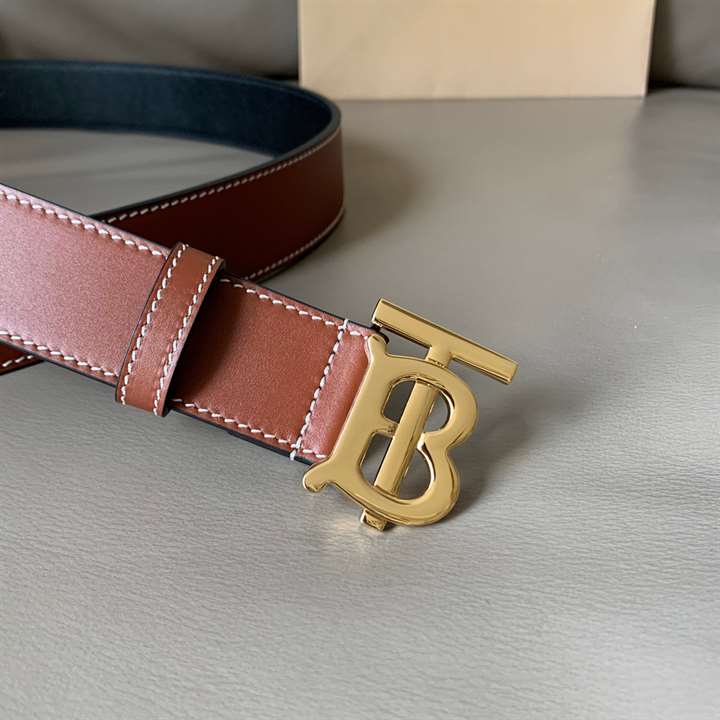 BURBERRY MONOGRAM MOTIF BUCKLE BELT - B32